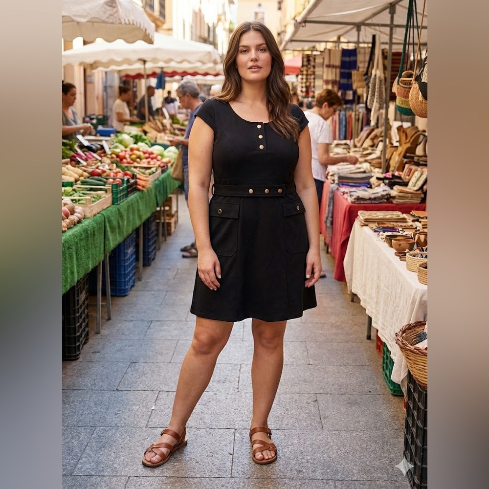 Decode 1.8 Everyday Black Dress EUC